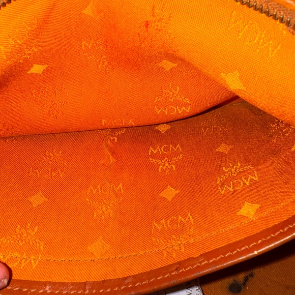 Authentic MCM Vintage Visetos Heritage Boston Cognac Bag small A00172 - Picture 13 of 16